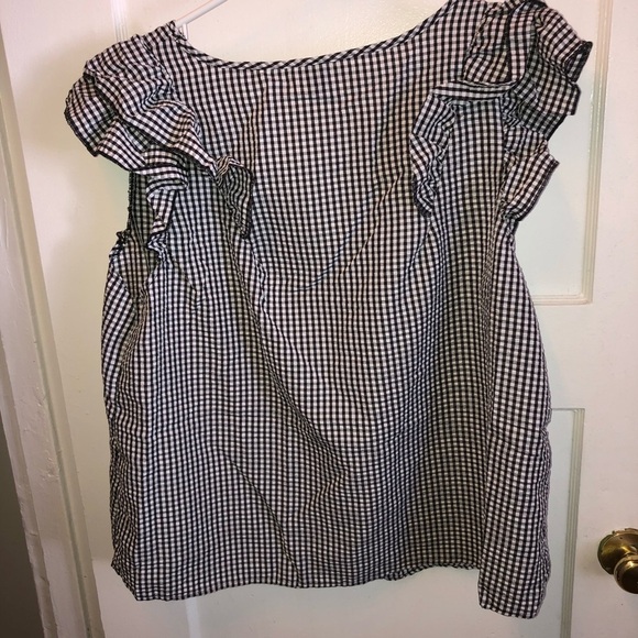 Shein Curve Black and White Gingham blouse- 3xl - new - summer blouse - Picture 6 of 6